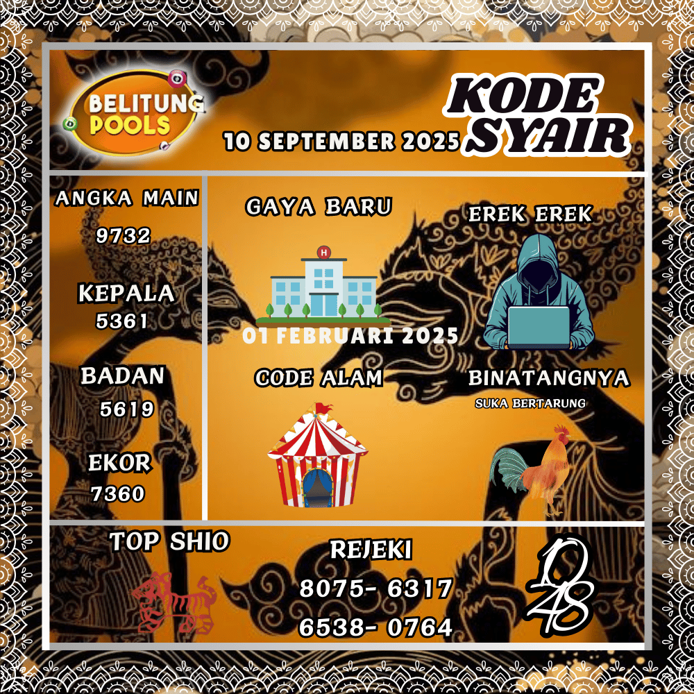 Kode Syair Belitung Pools - September  Pools 

